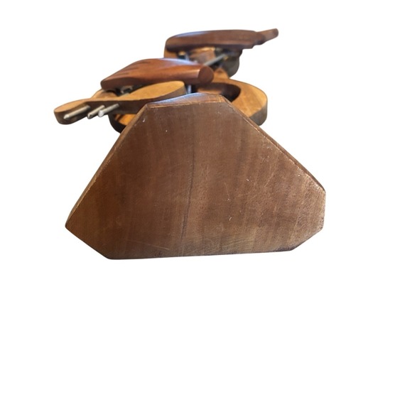 Vintage Carved Wood Musical Notes & Treble Clef Sculpture Abstract Music Art 16" - Picture 2 of 7